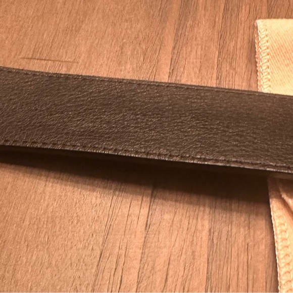 Authentic Louis Vuitton Monogram Belt w/Black Trim Size 85/34 - Picture 9 of 10